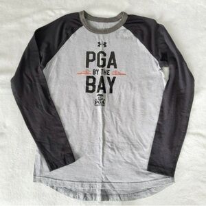 Under Armour Raglan LS Golf Tee Youth Large